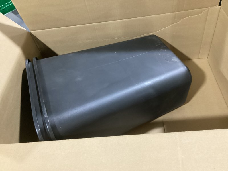 Condition photo showing Good Condition for Bathroom Trash Can 2 Pack Garbage Can with Small Plastic Trash Can, Slim Trash Bin Waste Basket for Bathroom, Bedroom, Office, Living Room(Black) 2 Pack Black