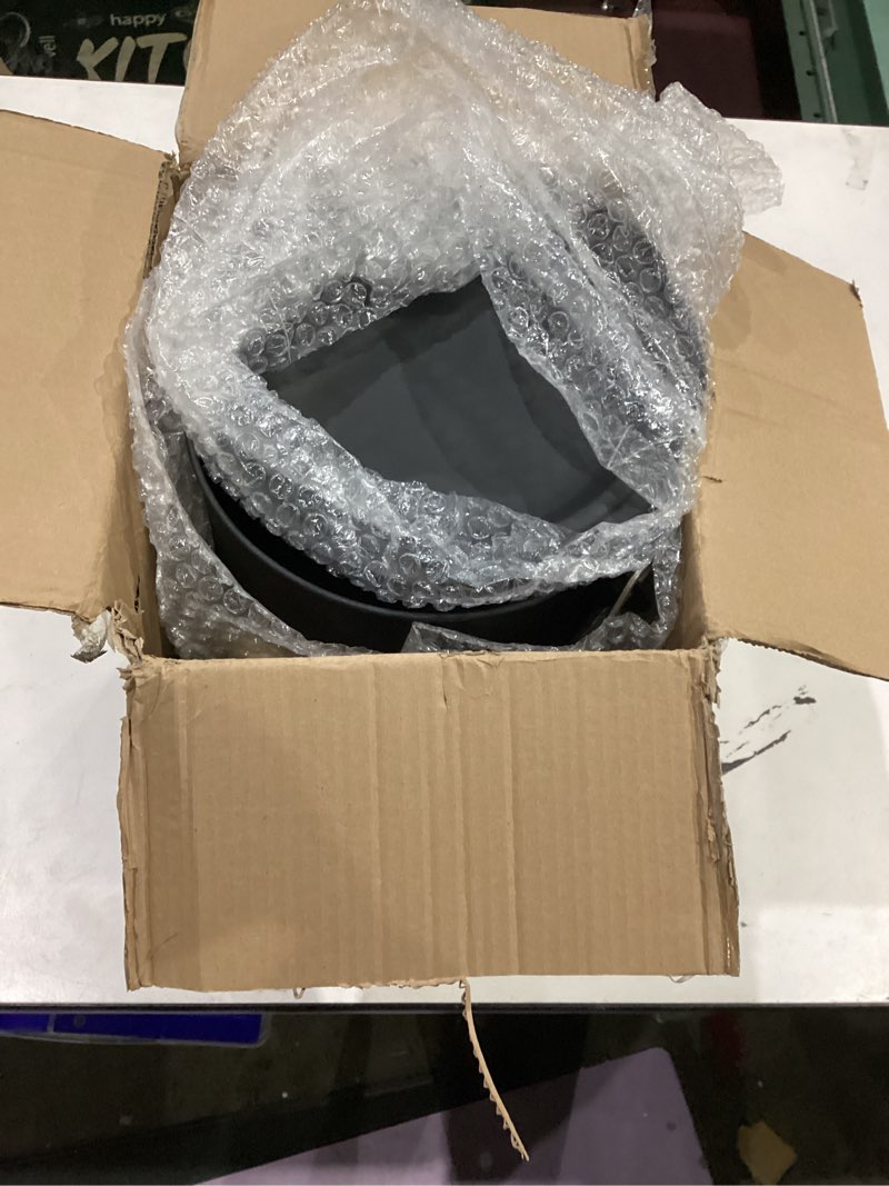 Condition photo showing Good Condition for FEED GARDEN 2.5 Gallon Ash Bucket with Lid,Shovel,Broom and Screwdriver,Bucket Ash Can for Fireplace Fire Pits,Wood Stoves,Fireplace Galvanized Iron Bucket,Pellet Charcoal,Indoor Outdoor?Black