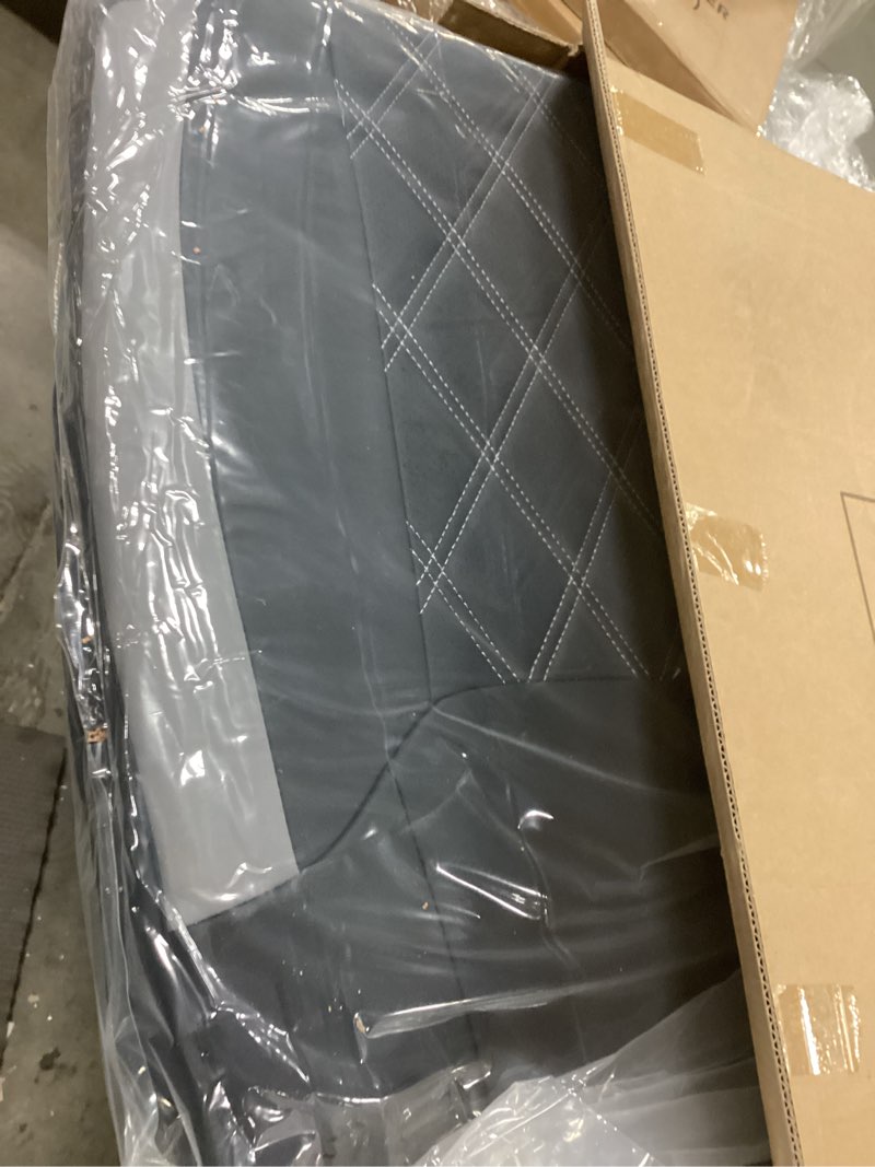 Condition photo showing Good Condition for Seat Covers for Toyota Tundra, Custom Fit 2014-2021 Toyota Tundra Crewmax Double Cab SR5 Limited Platinum TRD Pro 1794 Edition with Waterproof Faux Black-Gray Full Set