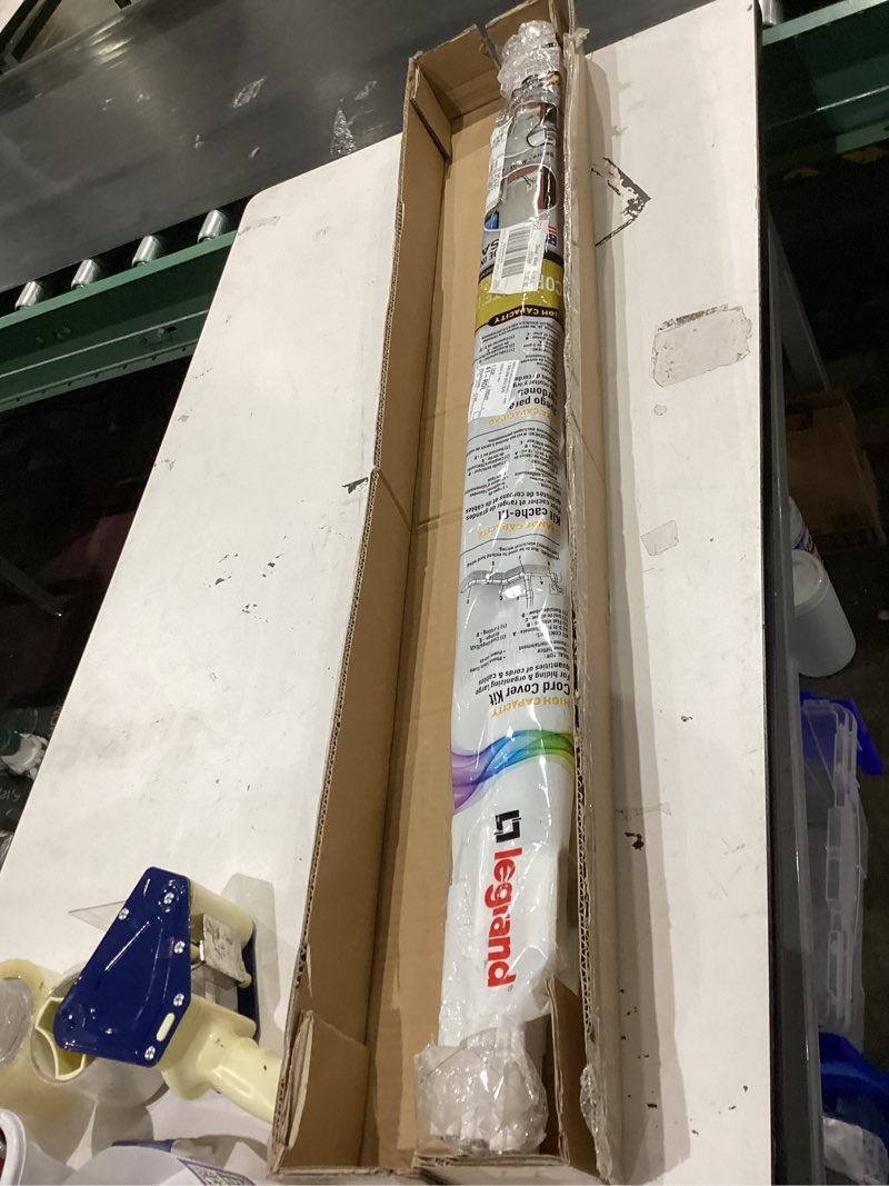 Condition photo showing As Is for Legrand Wiremold C310 Cordmate III 10 Foot 11 Piece Cord Cover Kit, Organizer for Wall, Holds Up to 5 Cords or Cables, 45"L x 1.5"W, White (1 Pack)