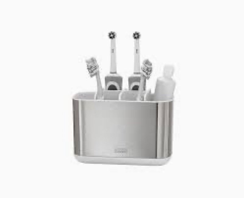 Joseph Joseph EasyStore Stainless Steel Large Toothbrush Holder