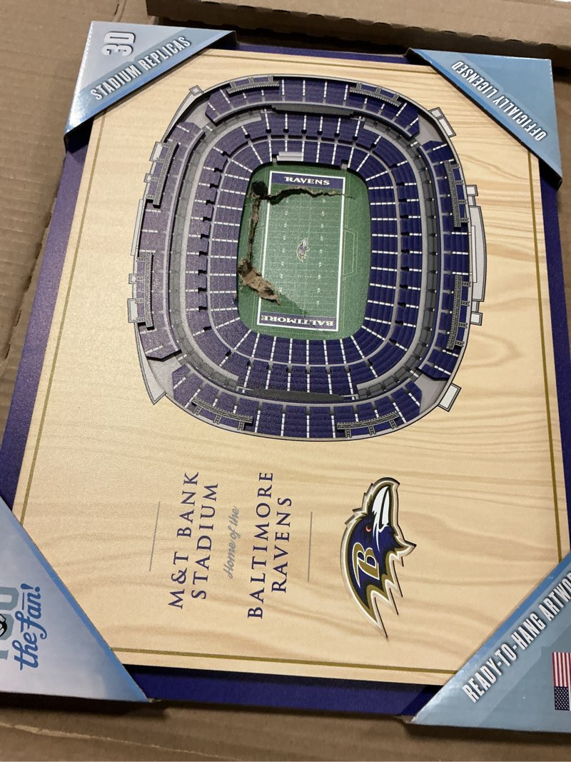 Condition photo showing Good Condition for YouTheFan NFL 5-Layer StadiumView Wall Art Baltimore Ravens