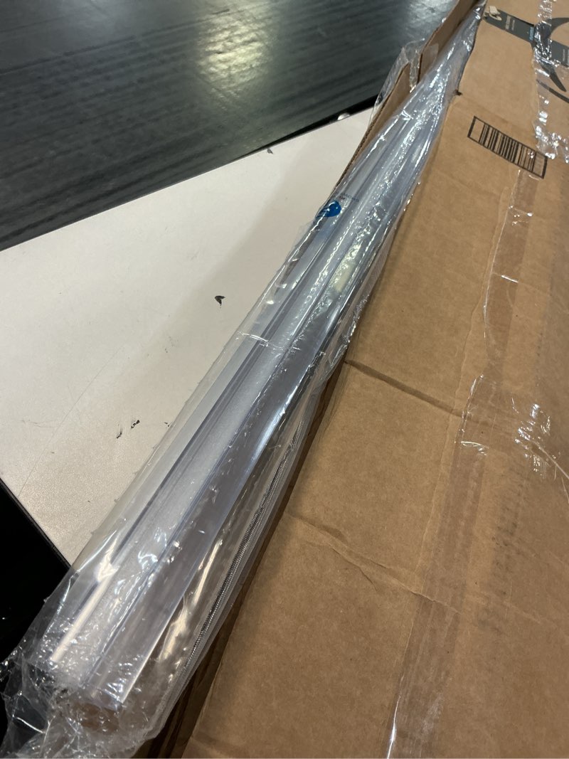 Condition photo showing Good Condition for premium frameless shower door bottom seal strip for glass doors - shower door seal sweep (1/2” x 39”, clear vinyl) 1/2”x 39”