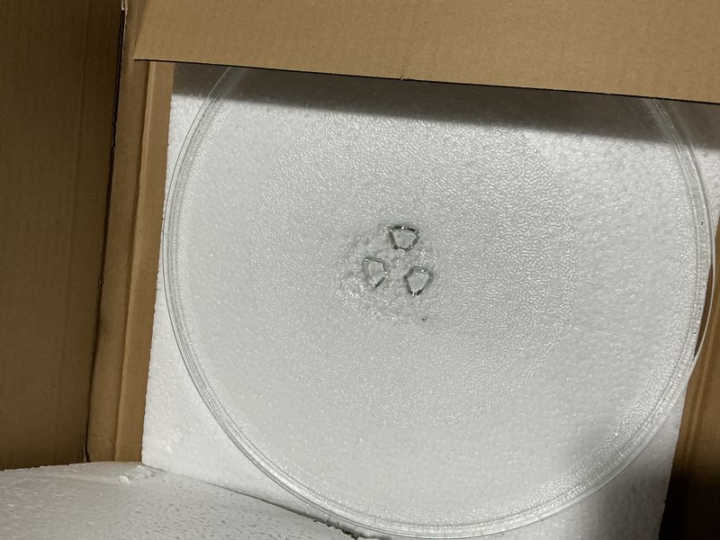 Condition photo showing Good Condition for Microwave Glass Plate 14 1/8 inch - Exact Replacement for Microwave Turntable Part Numbers W10531726 / W11358813 and W11402532 - Dishwasher Safe 14 1/8"