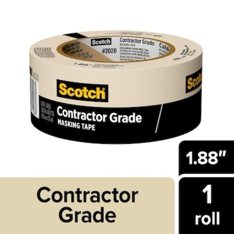 Condition photo showing As Is for Scotch 2020 Contractor Grade 1.88-in x 60 Yard(s) Masking Tape