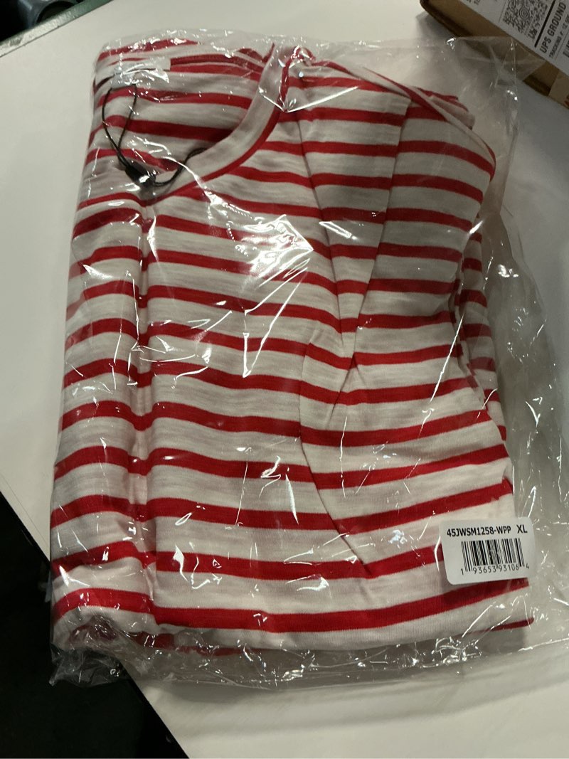 Condition photo showing Good Condition for Joe's Jeans Women's The Arden Sleeveless Tee X-Large White/Poppy Red