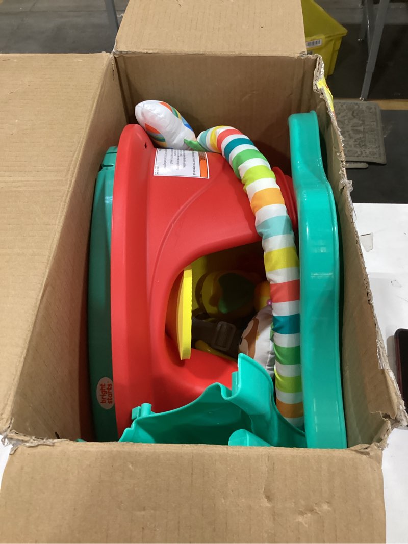 Condition photo showing Good Condition for bright starts 3-in-1 superseat playful paradise, baby activity seat with toys, snacking tray, booster seat, bpa free tray, unisex, 6 months +