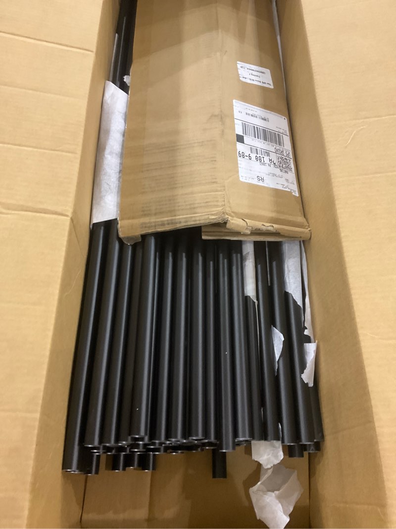 Condition photo showing Good Condition for 105 Pack 36 inch Aluminum Balusters for Deck Railing,Black Round Metal Spindles for Staircase,3/4" Diameter Hollow Deck Ballasters with Screws and Connectors for Railing Fencing Porch Stair Spindles 36in 105