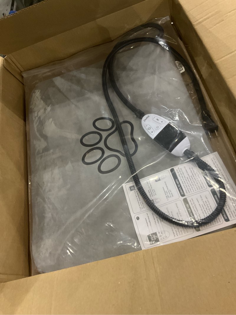 Condition photo showing Good Condition for Ringco Pet Heating Pad for Cats & Small Dogs with 12 Adjustable Temperature, Waterproof & Chew Resistant Cat Dog Heating Pad with Timer, Heated Cat Bed with Fleecy Cover (S: 20” x 16”)