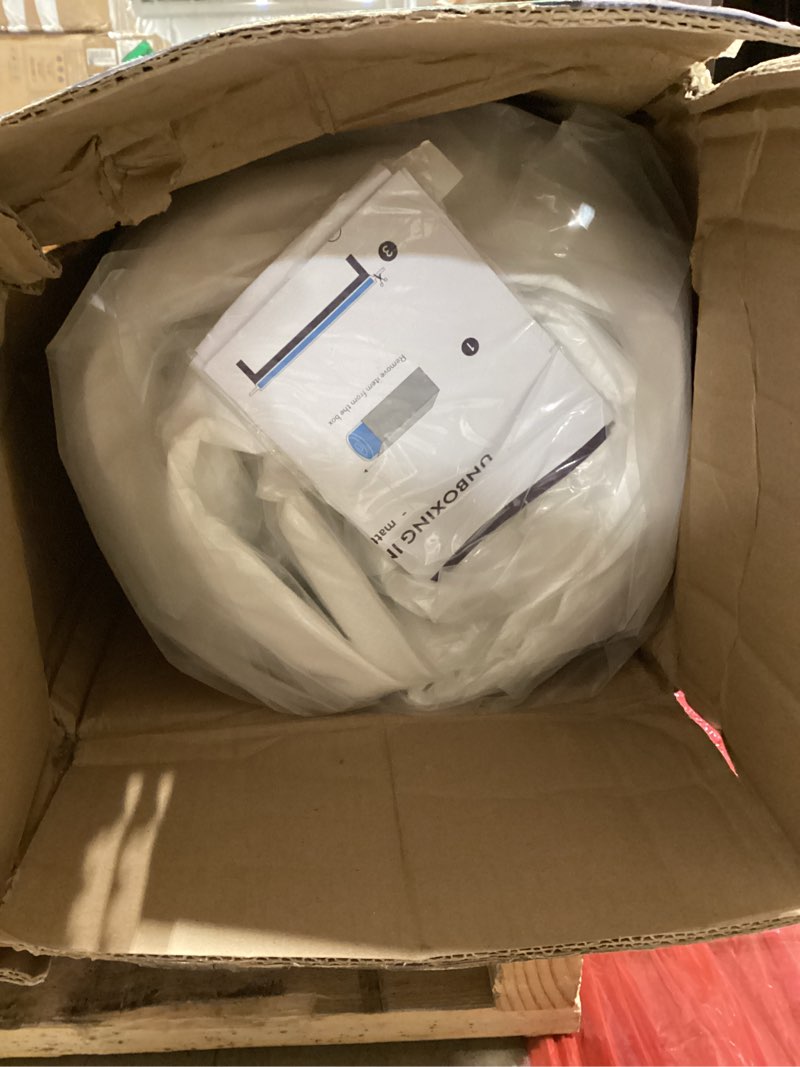 Condition photo showing As Is for best price mattress 10 inch memory foam mattress, medium firm, cooling gel infused, certified safe foams & fabric, mattress in a box, queen queen essential gel 10 inch