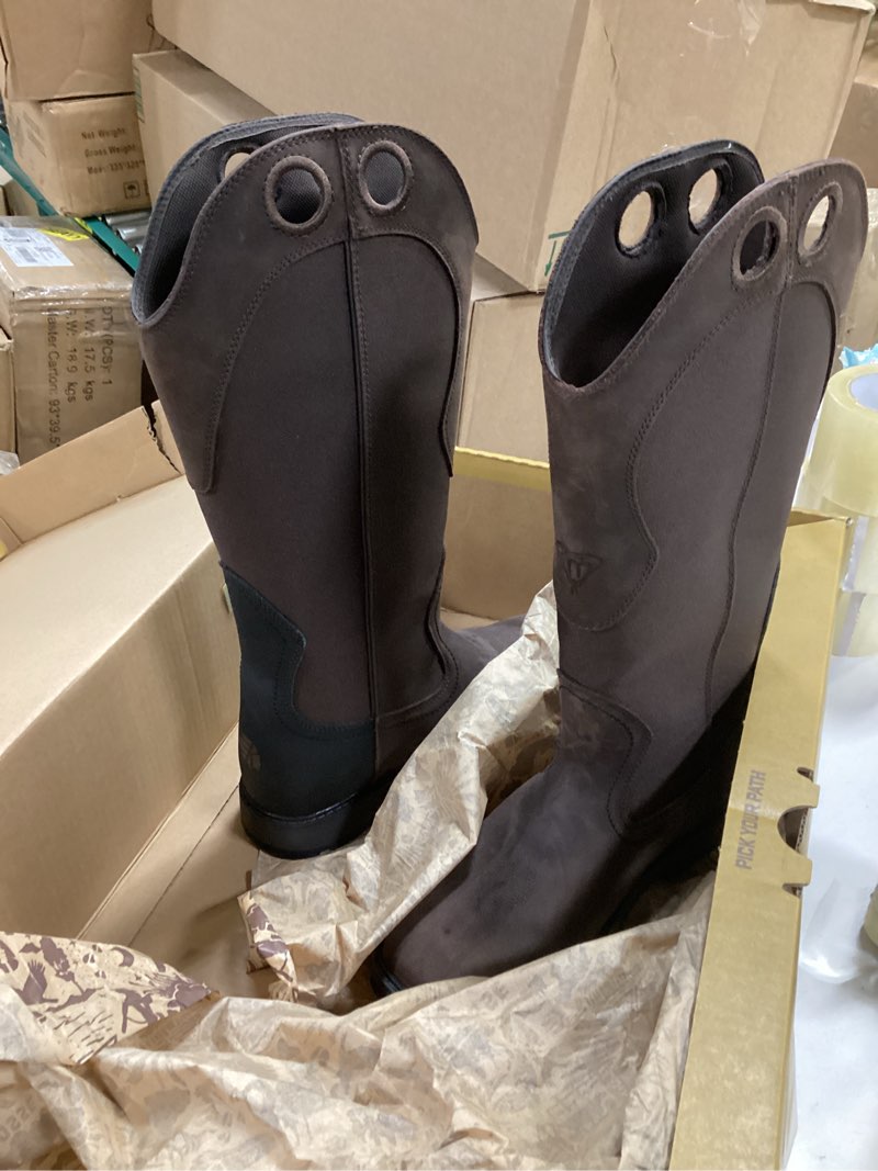 Condition photo showing Good Condition for ((Size 8))LaCrosse Snake Country 17\" Snake Boots for Men - Pull-On, Non-Insulated, Prairie Outsole for Traction 7 Brown - Full Grain