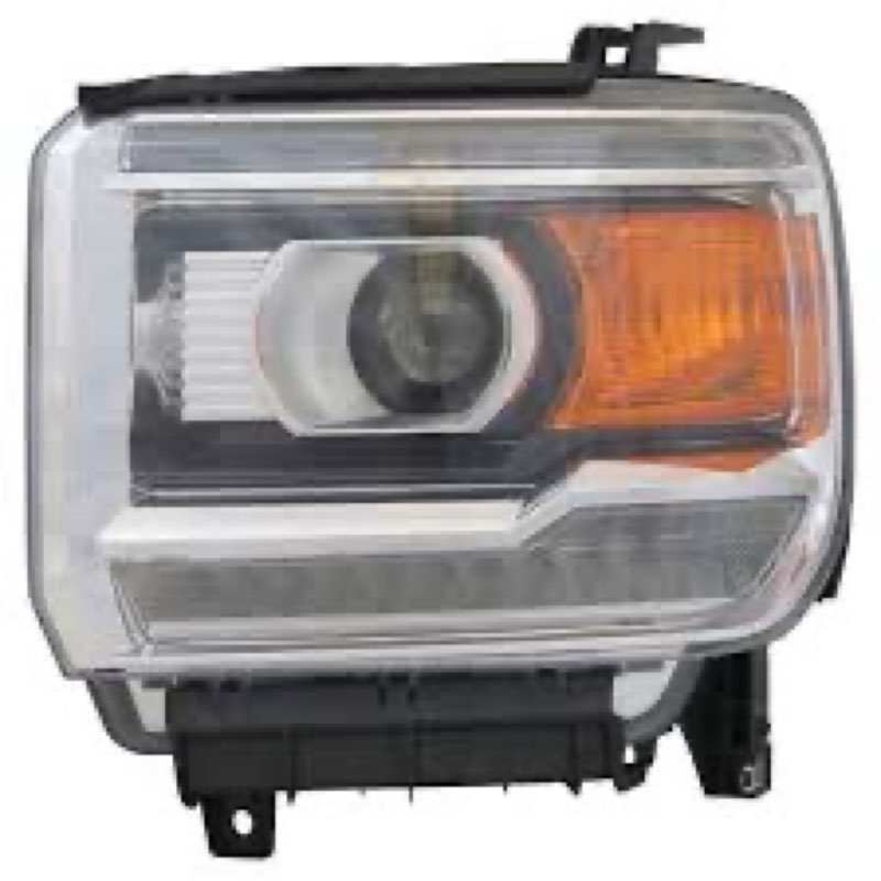 for 2014 2015 2016 2017 2018 gmc sierra 1500 headlight headlamp assembly compatible with 2015-2019 g
