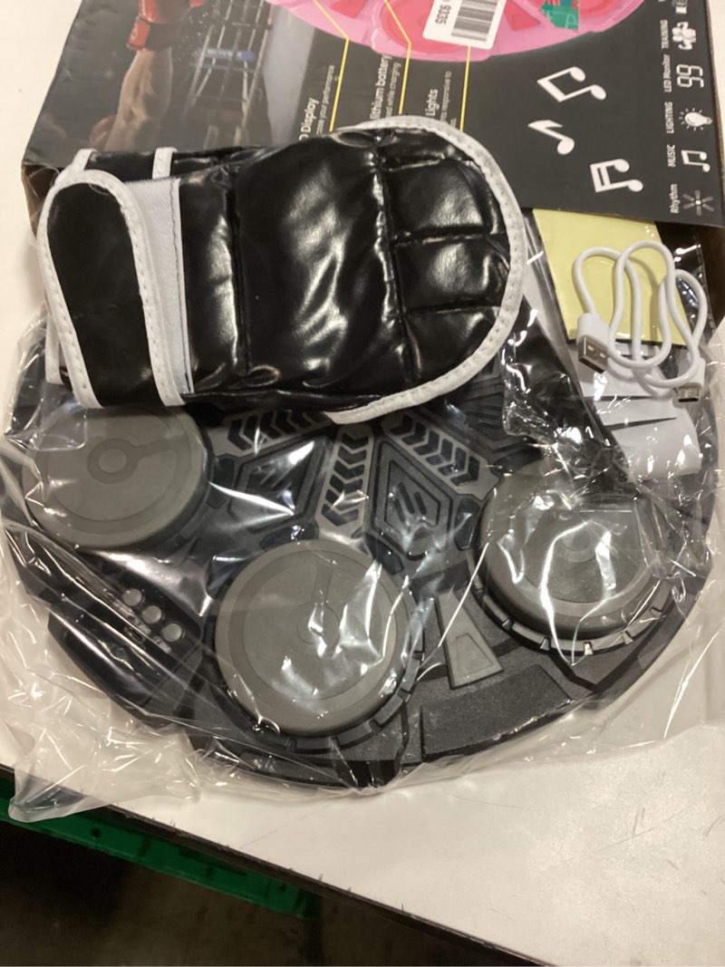 Condition photo showing Good Condition for Upgraded Music Boxing Machine for Kids and Adults, Wall Punching Machine with Bluetooth, LED Music Punch Machine with Glove, Home Boxing Equipment for Girls Teenagers Black