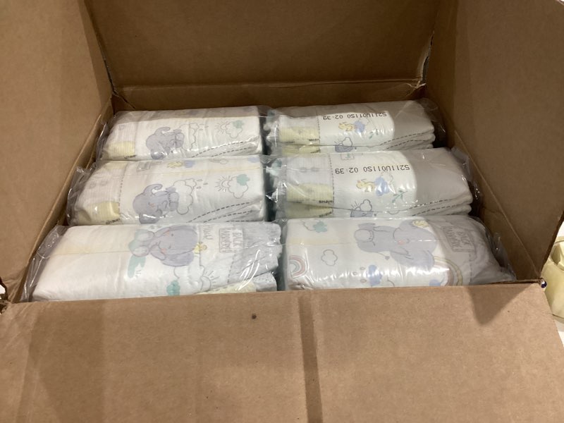 Condition photo showing New/Like New for pampers swaddlers diapers, size 1 (8-14 lbs), 198 count, absorbent, keeps baby dry and comfortable, skin safe disposable baby diaper (packaging may vary) size 1 198