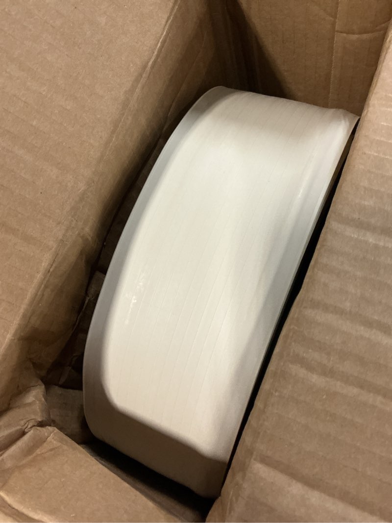 Condition photo showing Good Condition for m-d building products 4-inch x 60-feet dry back vinyl wall base, flexible dry back vinyl trim with toe - easy install molding trim for floors and baseboards, almond (73899) 4" x 60" almond