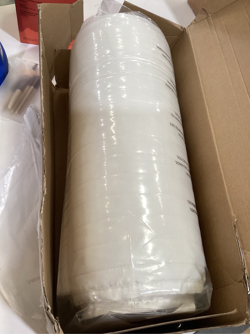 Condition photo showing Good Condition for down home king quilt bedding set with shams, vintage washed soft quilted blanket thin comforter lightweight bedspread coverlet bed cover, brushed microfiber stripe stitching, linen white, 104"x90" linen white king