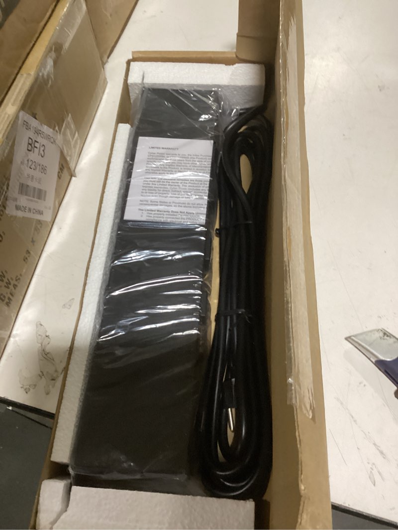 Condition photo showing Good Condition for cyberpower cps1215rms surge protector, 120v/15a, 12 outlets, 15 ft power cord, 1u rackmount 15a with surge protection single