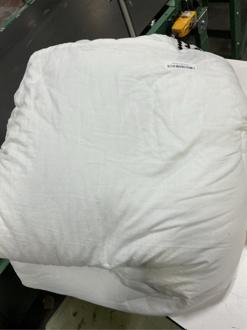 Condition photo showing As Is for mairêve embroidery comforter set queen size - 7 piece, white boho western bedding all season bed in a bag, farmhouse queen comforter set with sheets, pillowcases & shams frost white queen 7 piece