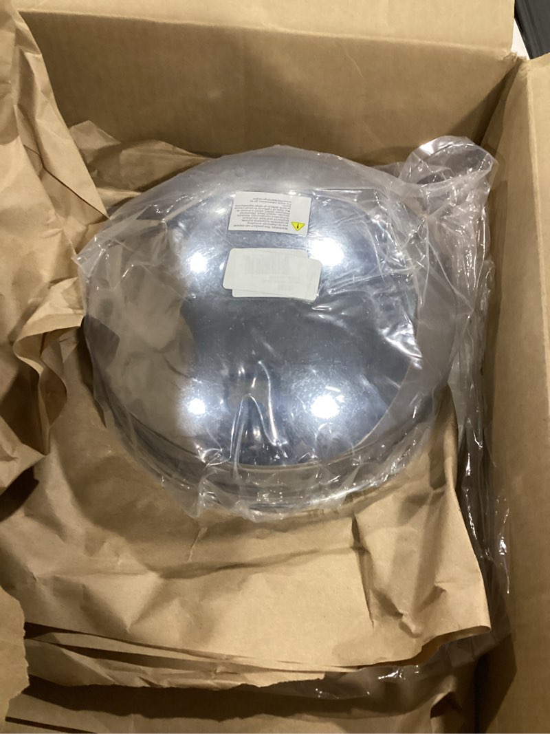 United Pacific 10133 Axle Hub Cover, Front, Chrome, Dome, with 33mm Nut Cover, Steel/Aluminum Wheel