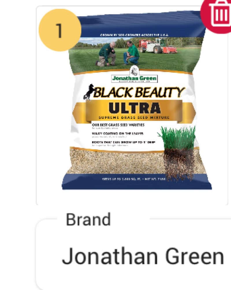 Jonathan Green (10322) Black Beauty Ultra Grass Seed - Cool Season Lawn Seed (7 lb)