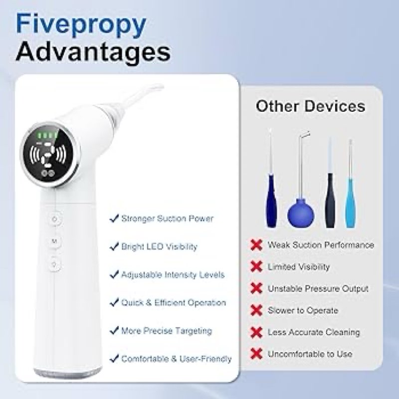 upgraded tonsil stone remover tool – rechargeable tonsil stone vacuum with led light & 11-in-1 probes, for bad breath relief, safe silicone/glass tip for tonsilloliths removal (off-white