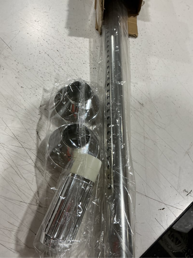 Condition photo showing Good Condition for aizesi 41-67 inch heavy duty silver tension curtain rod - no drilling, adjustable, rust-proof for outdoor, living room, bathroom silver 41" to 67"