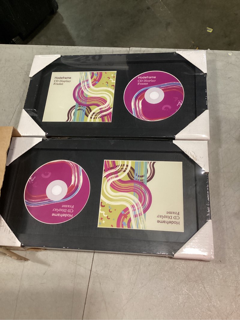 Condition photo showing New/Like New for 2 pack 14.4" x 7.9" cd display frame with real glass