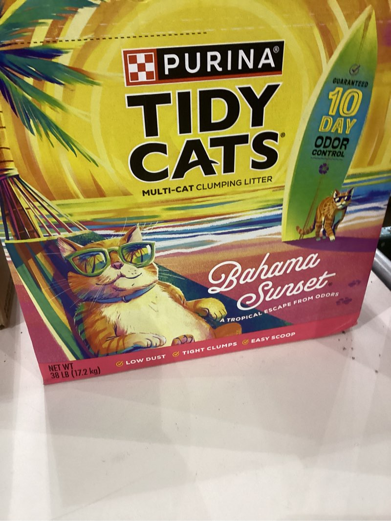 Condition photo showing New/Like New for Purina Tidy Cats Clumping Multi Cat Litter, Glade Clear Springs - 38 lb. Box