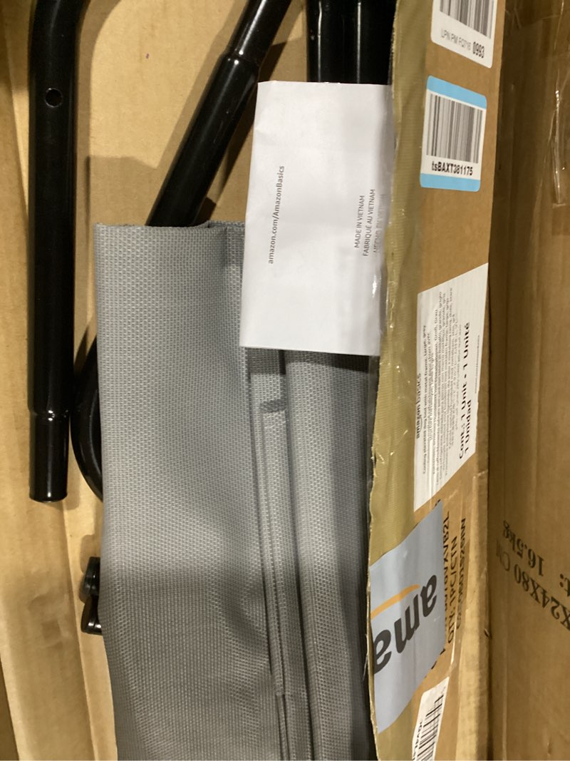 Condition photo showing Good Condition for amazon basics cooling breathable elevated dog bed with metal frame for large dogs, 51 x 31 x 8 inch, grey grey large