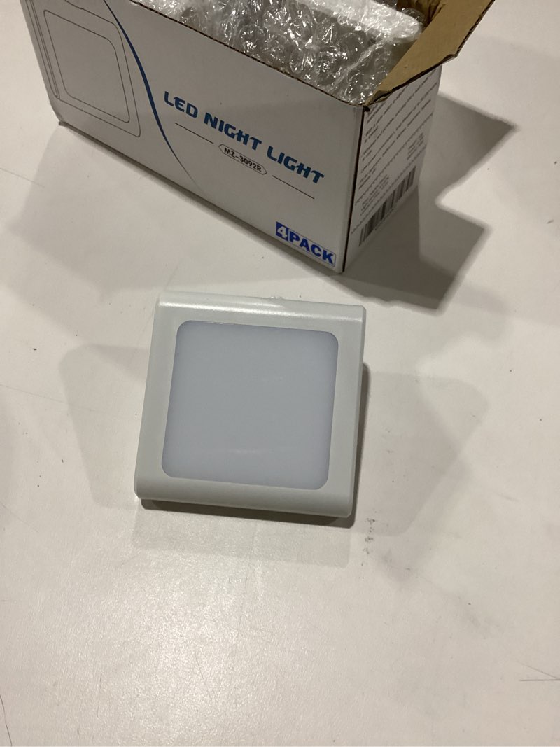 Condition photo showing Good Condition for similar to tock photo l lohas led night lights plug into wall 2-pack, 0.3w plug in night light, dusk to dawn, 3000k soft white, bright nightlight auto-on/off, for adults kids room bedroom bathroom hallway kitchen, non-dim