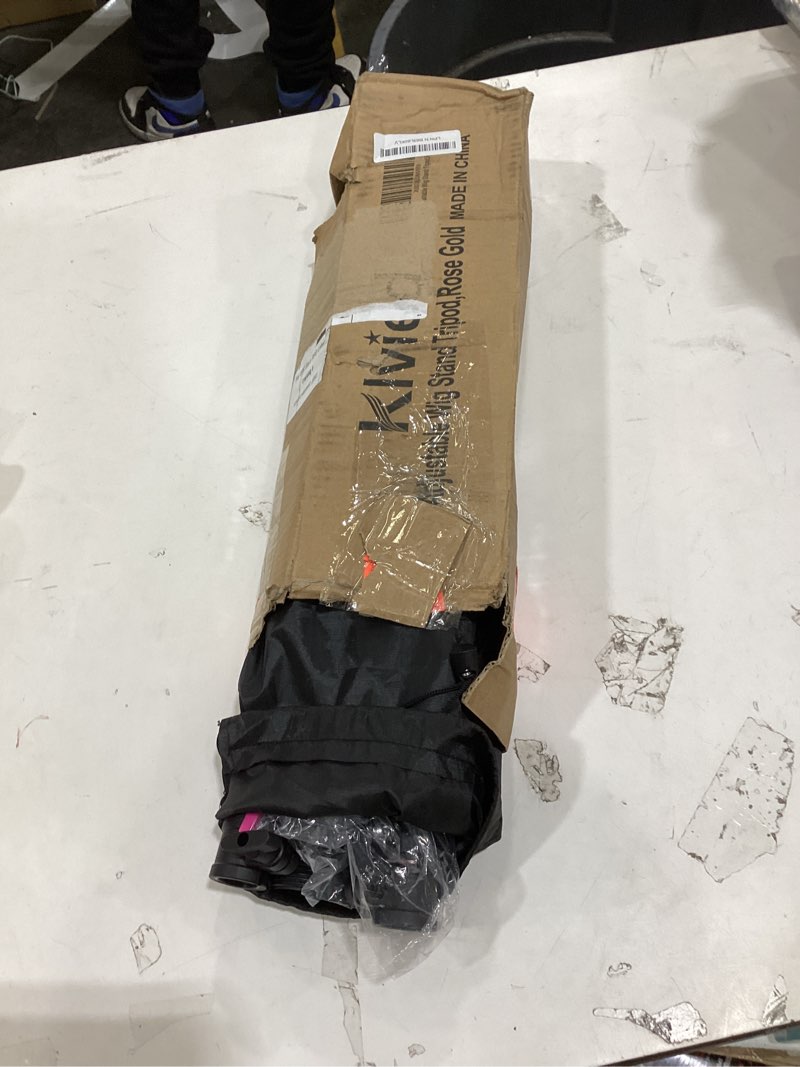 Condition photo showing Good Condition for Klvied Wig Stand Tripod Upgraded, Mannequin Head Stand Double Locking, Reinforced Metal Wig Head Stand with Tool Tray, Rose Gold (53.5 Inches)