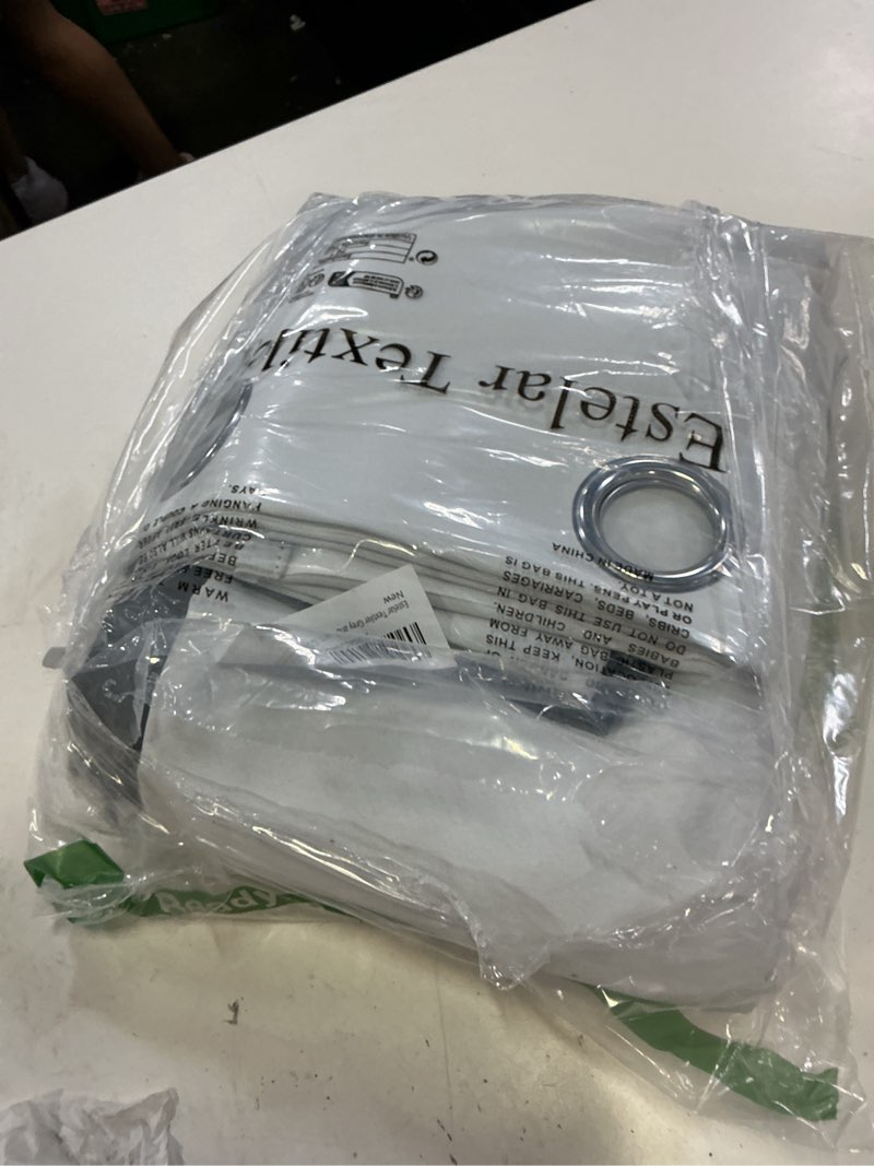 Condition photo showing Good Condition for estelar textiler grey and greyish white gradient blackout curtains 108 inches long, gray room darkening thermal insulated ombre grommet drapes for bedroom and living room, 52x108 inches, 2 panels grey and greyish white 52"w x 108"l (pack of 2)