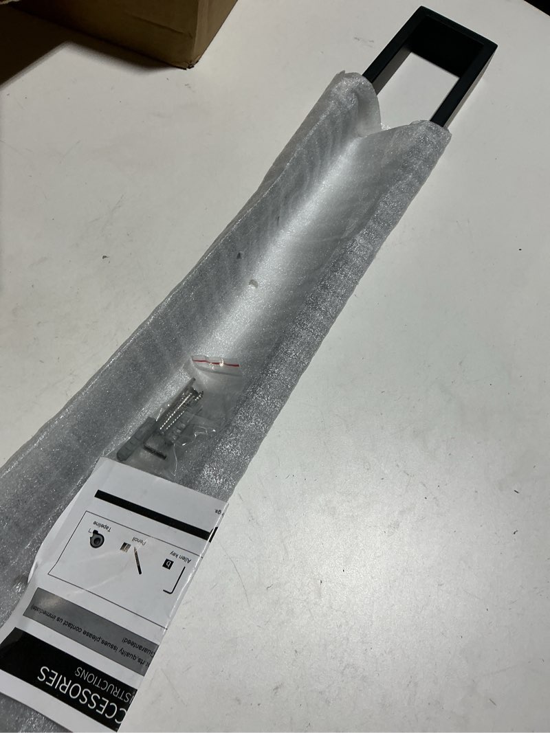 Condition photo showing Good Condition for GERZWY 24-Inch Bathroom Towel Bar Stainless Steel Bath Towel Rack Contemporary Style Wall Mount Matte Black HG1701(60)-BK