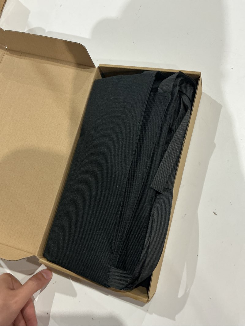 Condition photo showing New/Like New for black dog crate divider panel with ties 23.62 x 21.65 inch soft thick dog kennel divider for puppy training dog crate accessories (fits 36" crates,excluding crate)