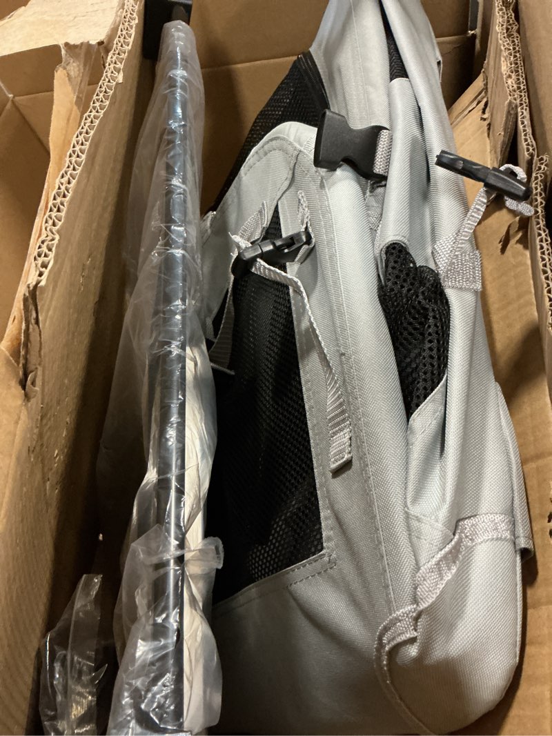 Condition photo showing As Is for ( similar) Large Cat Carrier 24\"x16.5\"x16.5\" Portable Dog Crate for Small Medium Dogs Collapsible Traveling Pet Crate with Collapsible Bowl 24\"x16.5\"x16.5\" Grey