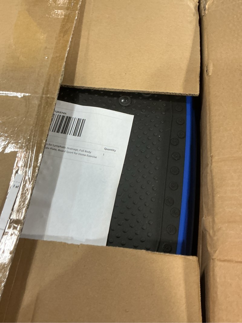 Condition photo showing As Is for Vibration Plate Exercise Machine, Vibrating Fitness Platform for Lymphatic Drainage, Full Body Shaker Workout Equipment, Bluetooth Power Shaping Vibrate Plate, Board Sport for Home Exercise Gym, Blue