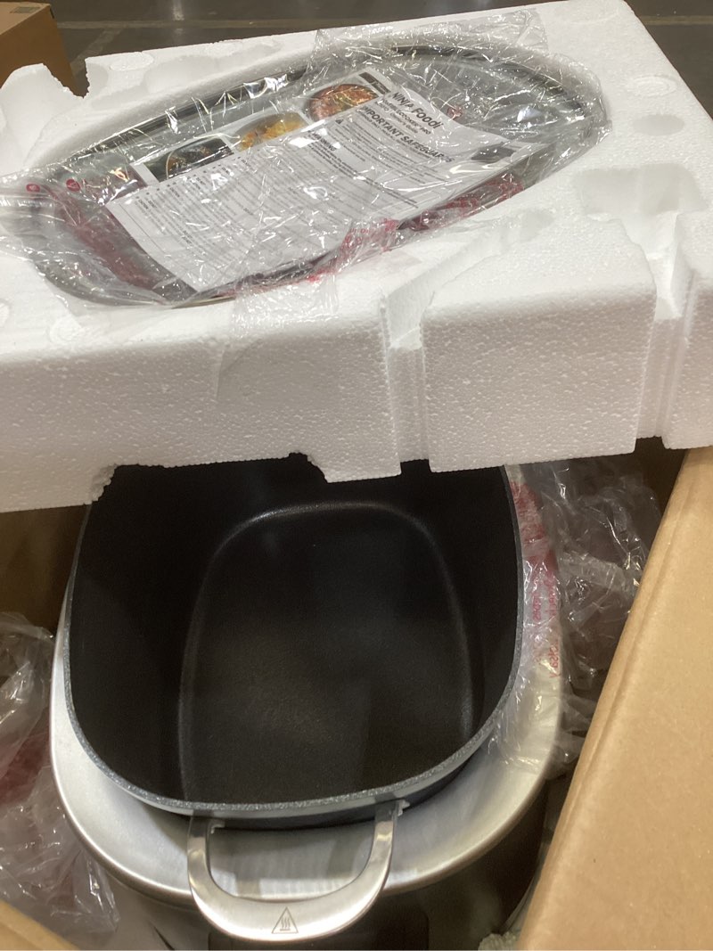 Condition photo showing As Is for ninja® 12-in-1 possiblecooker™ plus | 8.5-qt - sous vide & proof multi-cooker | slow cooker, dutch oven & more | glass lid & integrated spoon | nonstick | oven safe pot to 500°f | black | mc1010 black 8.5 quarts
