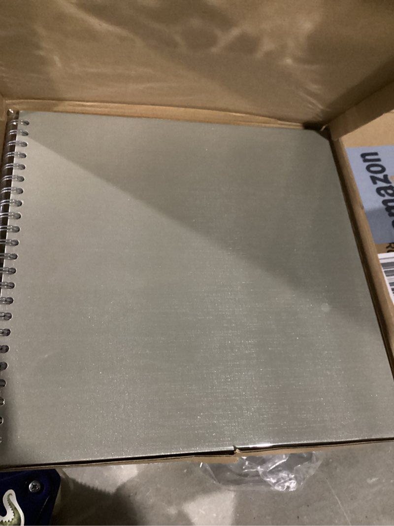 Condition photo showing Good Condition for potricher 12 x 12 Inch DIY Scrapbook Album 40 Pages Hardcover Kraft Paper Scrap Book Photo Albums Memory Book for Wedding and Anniversary Family (Gray, 12 Inch) Gray 12 Inch 40 Pages