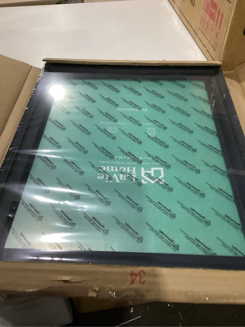 Condition photo showing New/Like New for lavie home 11x14 picture frames (1 pack, blue) rustic photo frame set with plexiglass for wall mount display blue 11x14 1
