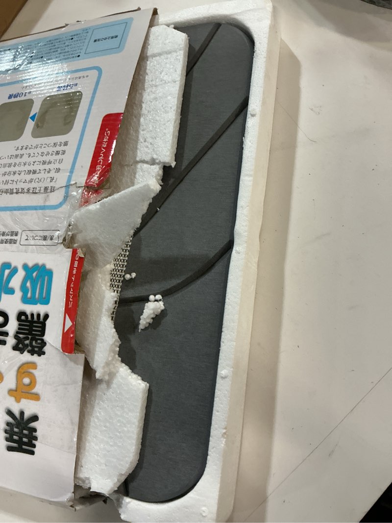 Condition photo showing New/Like New for 2 Pack Diatomaceous Earth Shower Mat, Stone Bath Mat, Nonslip Super Absorbent Fast-Drying Hard Bath Mat for Bathroom Shower Floor, 24 x 16 inch, Grey Wave Design