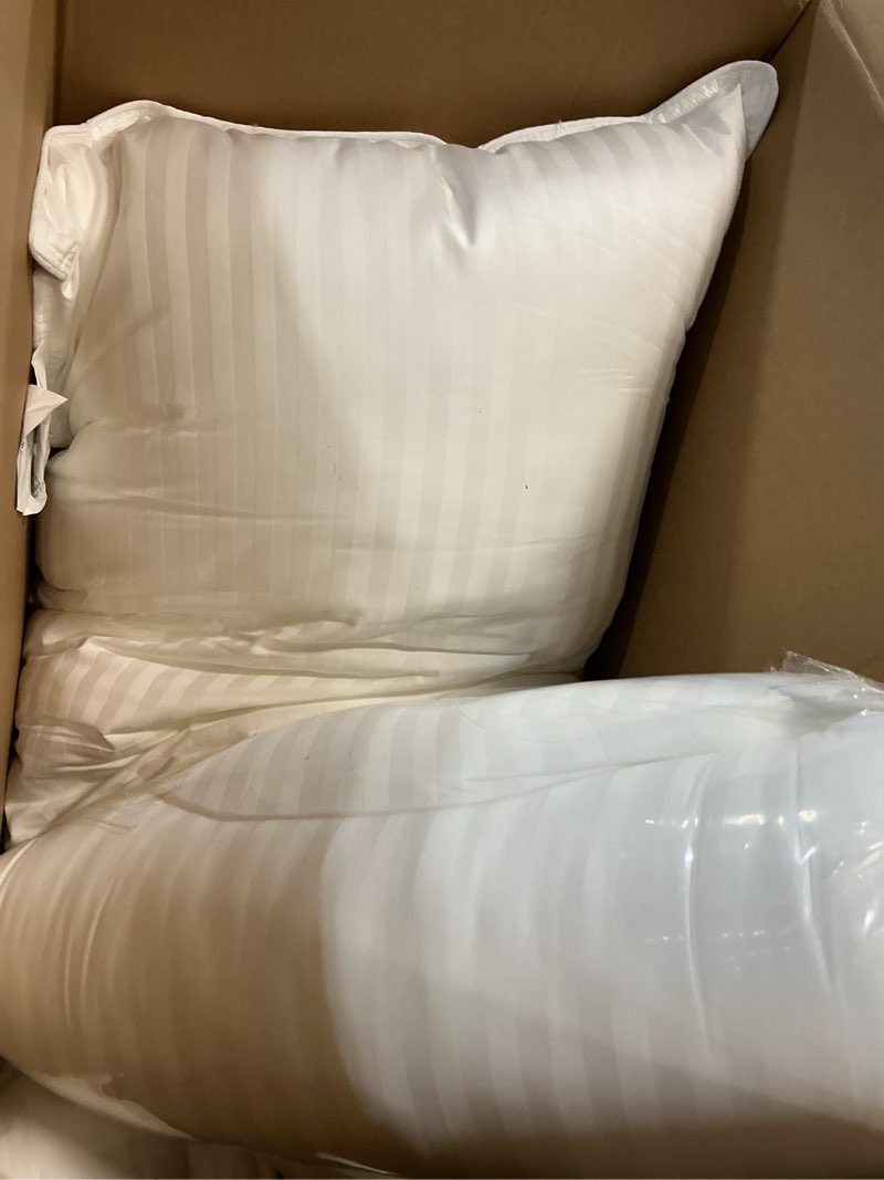 Condition photo showing Good Condition for beckham hotel collection bed pillows king size set of 2 - down alternative pillow for back, stomach or side sleepers