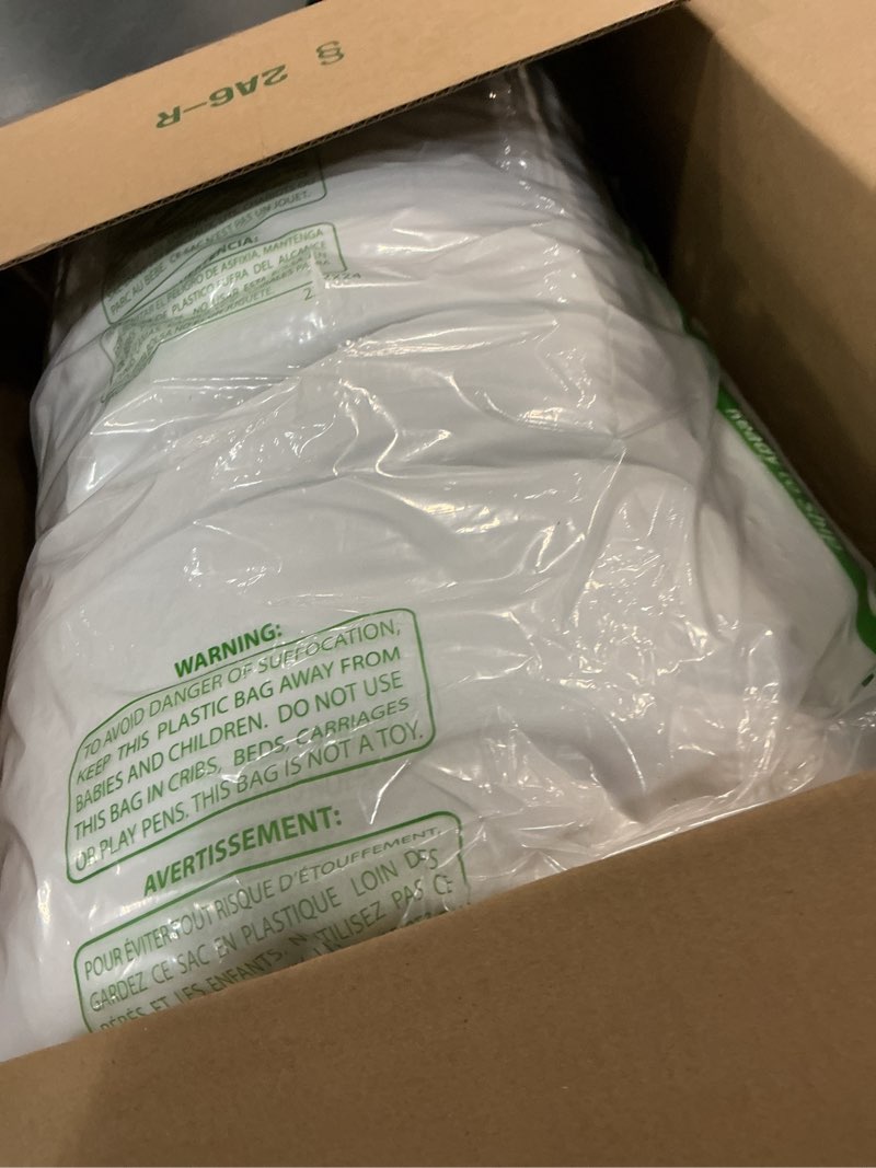 Condition photo showing As Is for DOWNCOOL Comforters California King Size, Duvet Insert,White All Season Duvet, Lightweight Quilt, Down Alternative Hotel Comforter (White, California King 104x96 Inches) Lightweight Comforter California King White