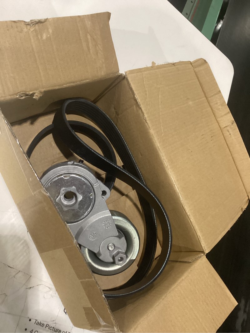 Condition photo showing Good Condition for auceramic 39162 serpentine drive belt kit with tensioner fit for 2015-2018 chevrolet city express 2013-2021 2007-2012 nissan nv200 sentra 2.0l l4 dohc