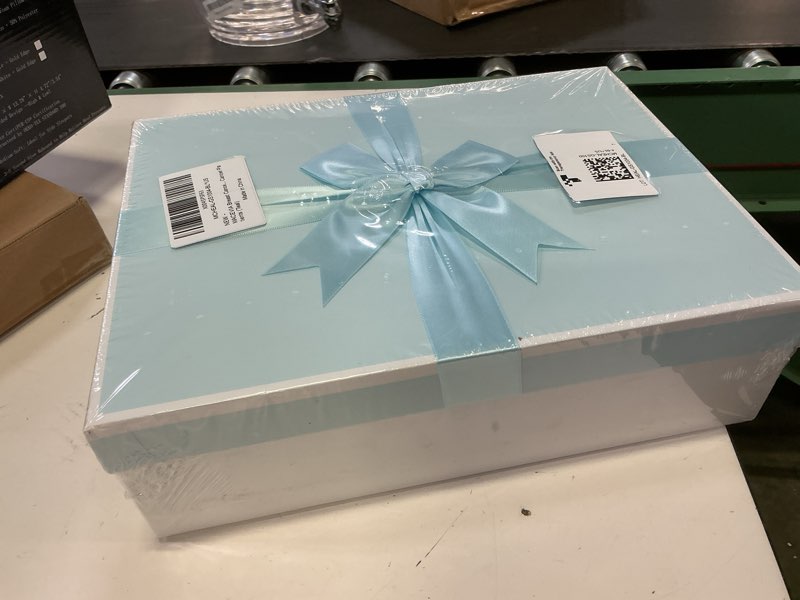 Condition photo showing New/Like New for macevia breast cancer care package gifts for women, get well soon gifts basket inspirational, breast cancer blanket throw tumbler cup socks eye mask bath set for cancer patients (teal) cancer gifts-teal