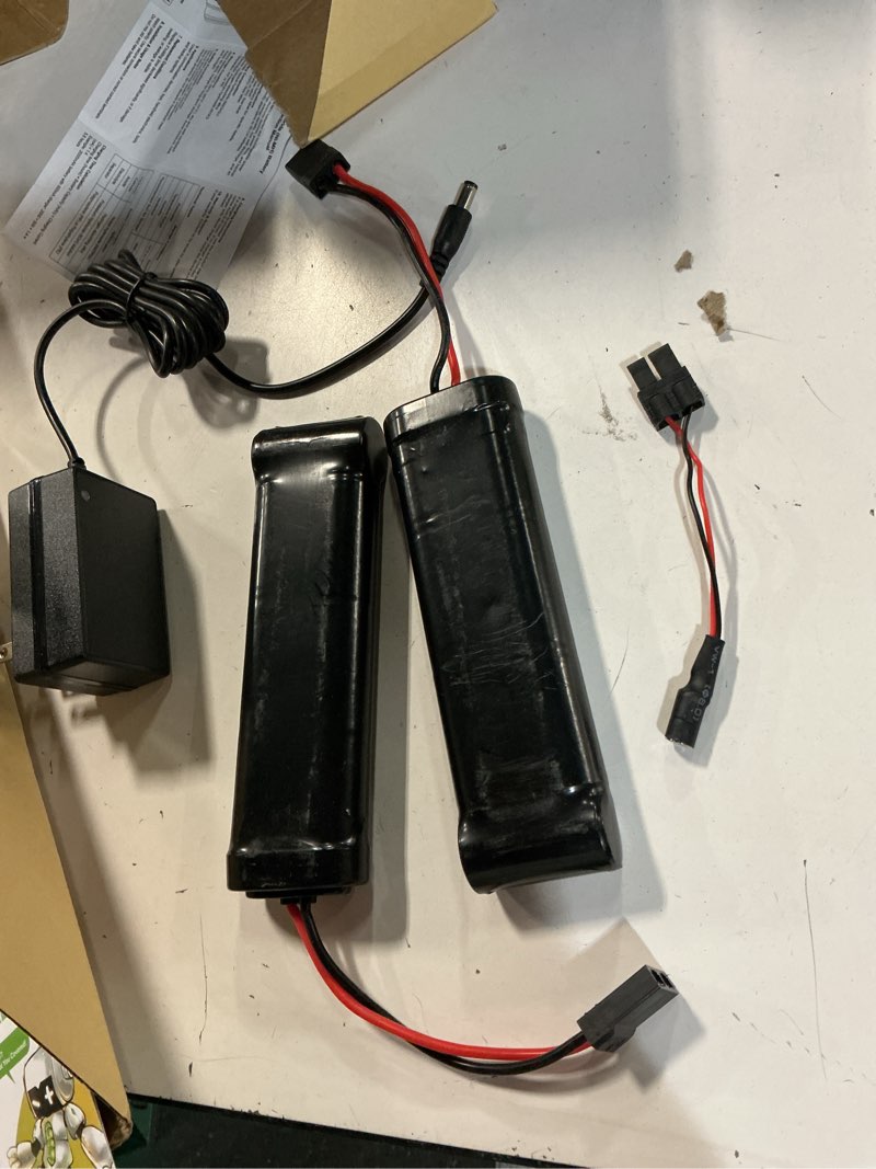 Condition photo showing As Is for (2-pack) 8.4v 3000mah ni-mh battery replacement for m16 sr16 ak series mp5 g&p m16a1 knights sr16 mp5 sd5 mk5a4 g3 sd1 m16vn ca g3 sg1 g3 a3 airsoft guns (2-pack) 8.4v 3000mah tamiya