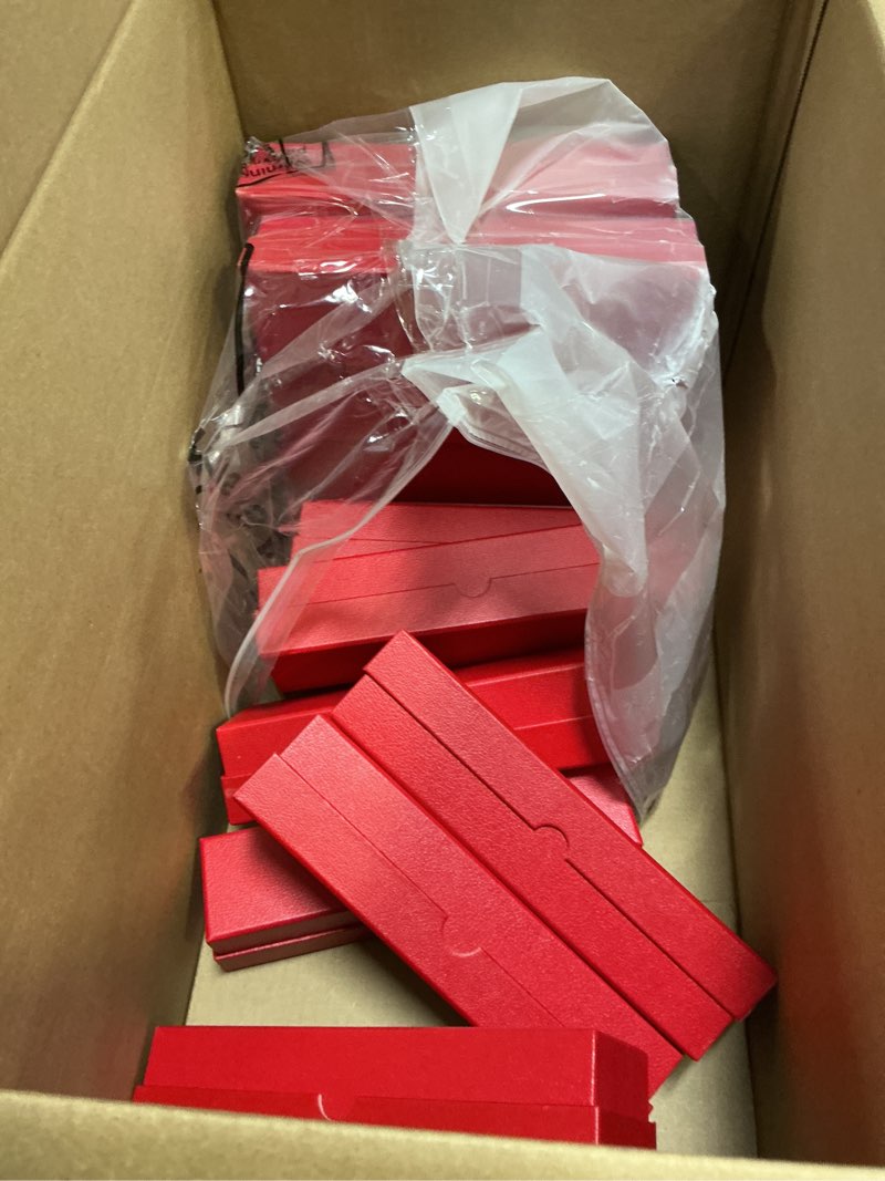 Condition photo showing Good Condition for Teling 16 Pcs Coin Storage Box 2x2inch Flip Holders Box Coin Collectors Supplies Holders for Cents Collection Cardboard (9 x 2 x 2 Inches,Red) 16 Red 9 x 2 x 2 Inches