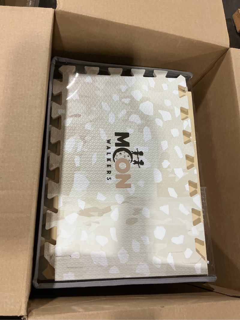 Condition photo showing New/Like New for Premium Soft Foam Baby Play Mat 5.5 x 3.9 ft, Easy to Clean, 0.5” Thick – Modern Terrazzo Design for Playrooms and Home Décor Camouflaged Terrazzo