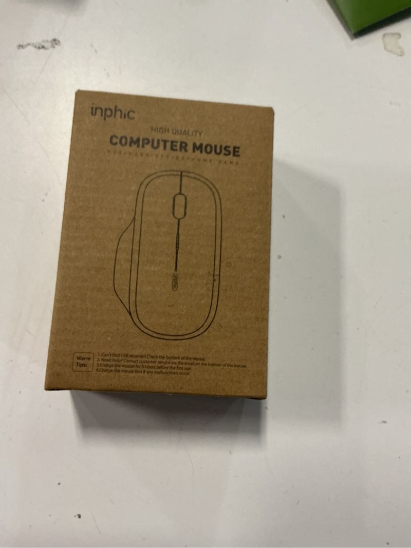 Condition photo showing New/Like New for INPHIC M1 II Wireless Mouse Bluetooth, 80g Tri-Mode (Bluetooth 5.0/4.0+USB) Computer Mouse, Visible Battery Leval, Type-C Charging, for Windows/PC/Mac/Tablet/Laptop - Black Black Tri-Mode