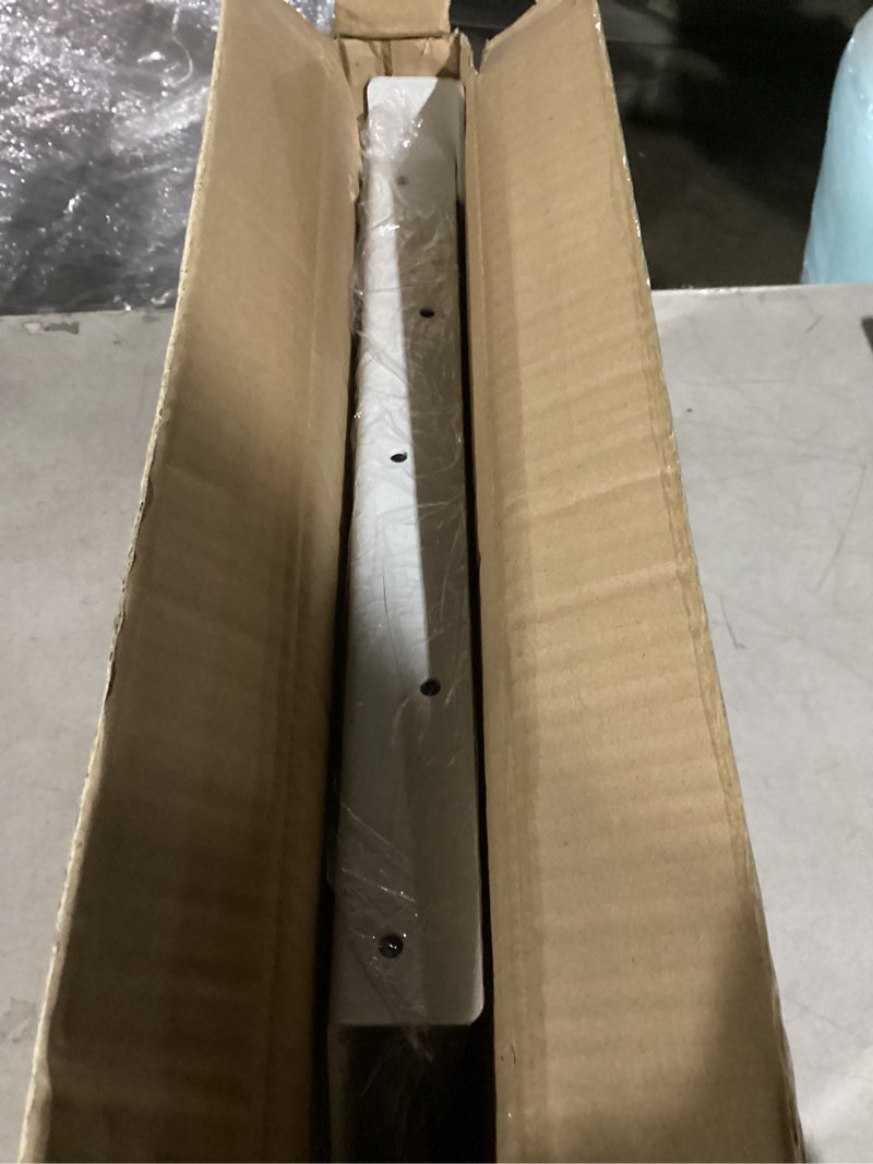Condition photo showing Good Condition for Blulu One Pair Heavy Duty Commercial Bracket, Countertop Support Bracket, Steel Mounting Reversible Holder Workstation Industrial Support Holder for Shelves Desks(12" x 18",White) 12" x 18" White 2