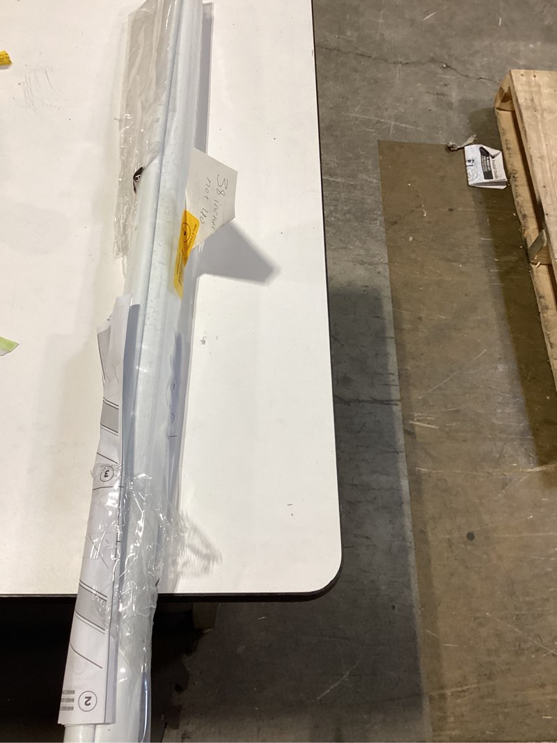 Condition photo showing As Is for for living room,bedroom,home,office bathroom white roller shade
